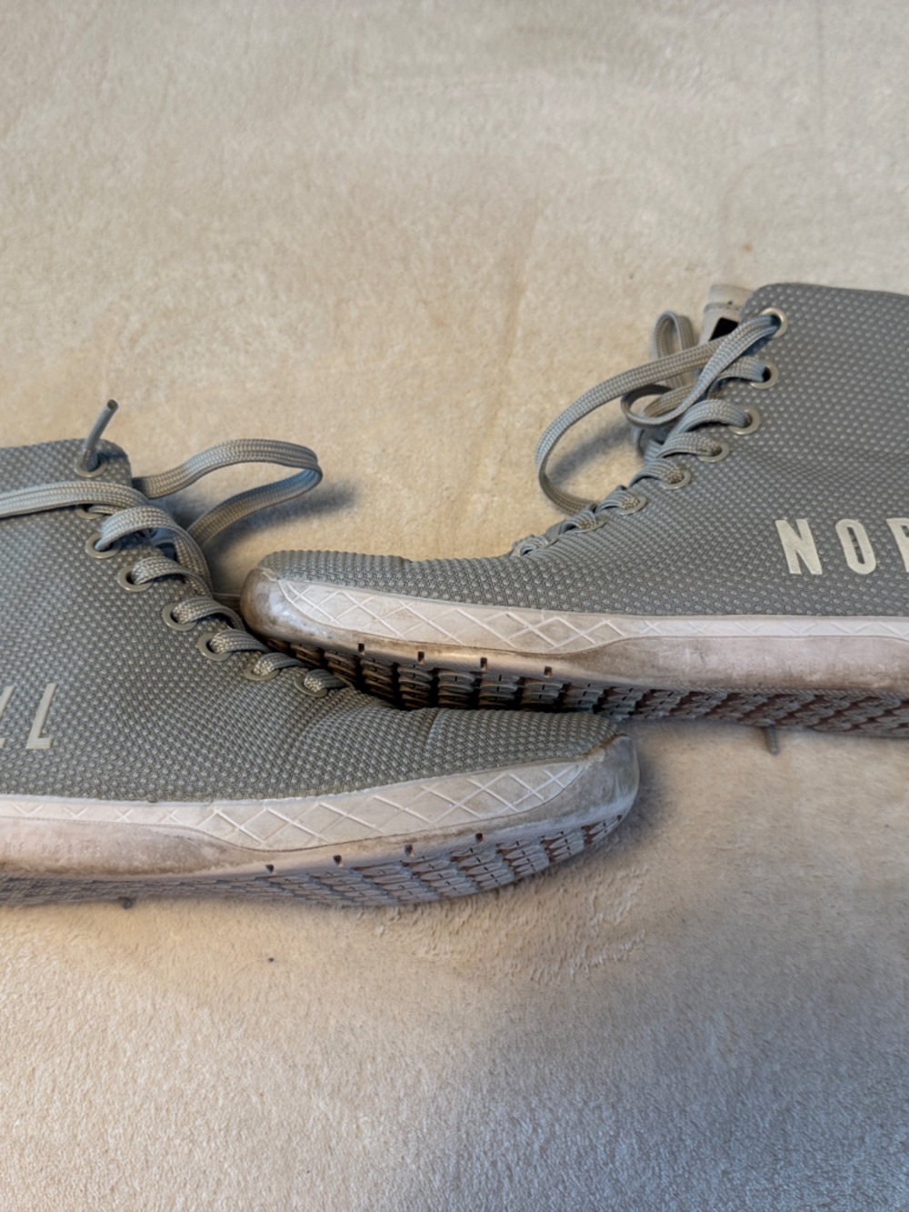 NOBULL Gray High-Top Cross-Training Sneakers